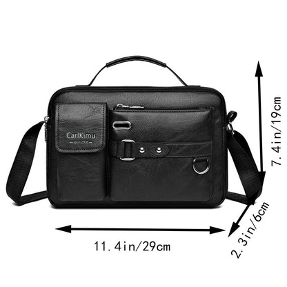 Waterproof Men's Messenger Bag, Office Laptop Briefcase, Large Capacity Shoulder Bag for Work and Travel