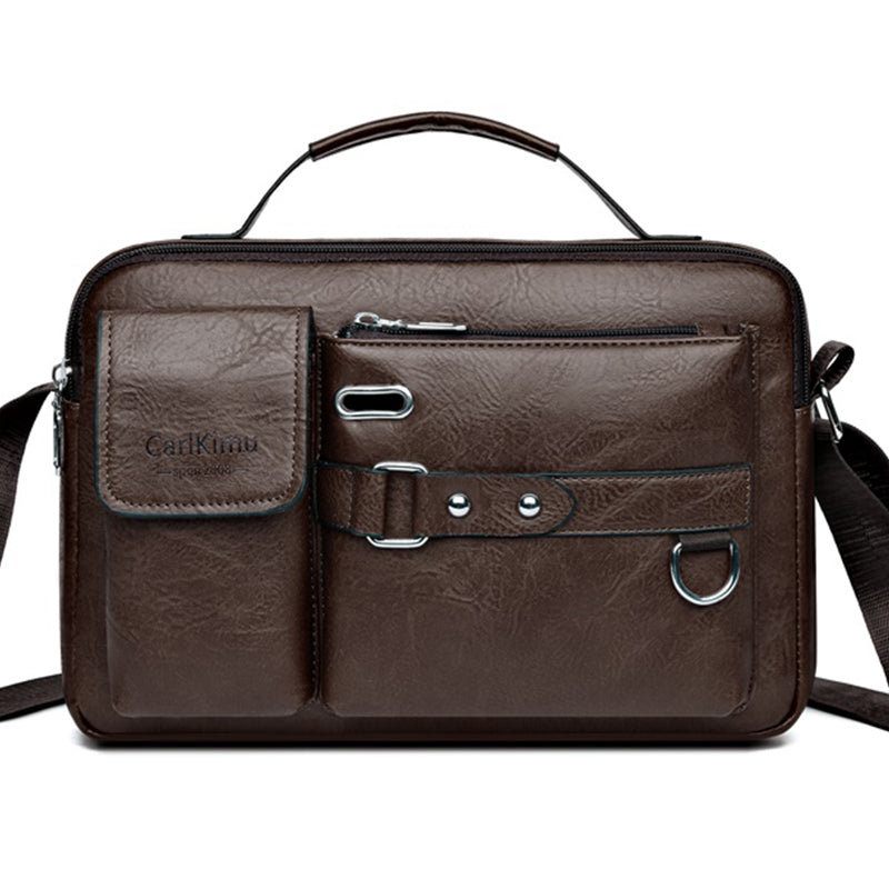 Waterproof Men's Messenger Bag, Office Laptop Briefcase, Large Capacity Shoulder Bag for Work and Travel