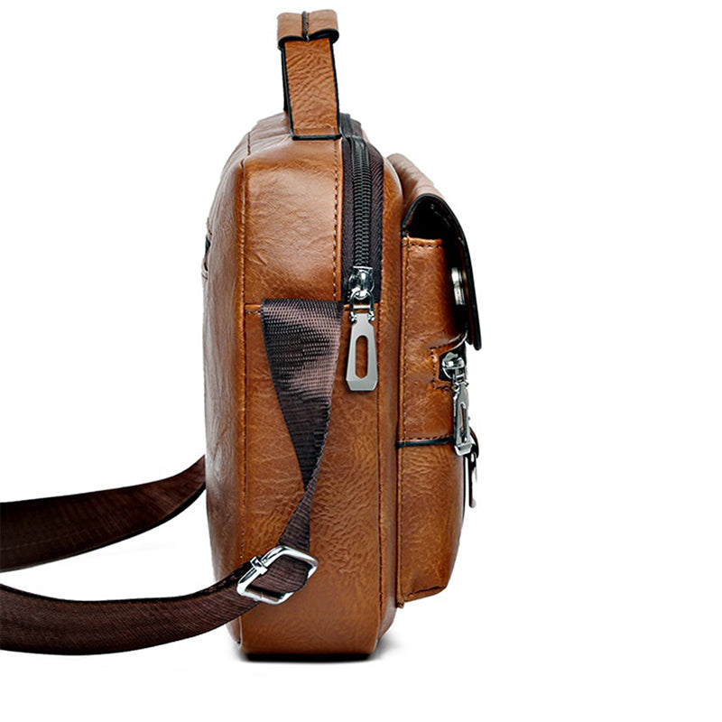 Waterproof Men's Messenger Bag, Office Laptop Briefcase, Large Capacity Shoulder Bag for Work and Travel