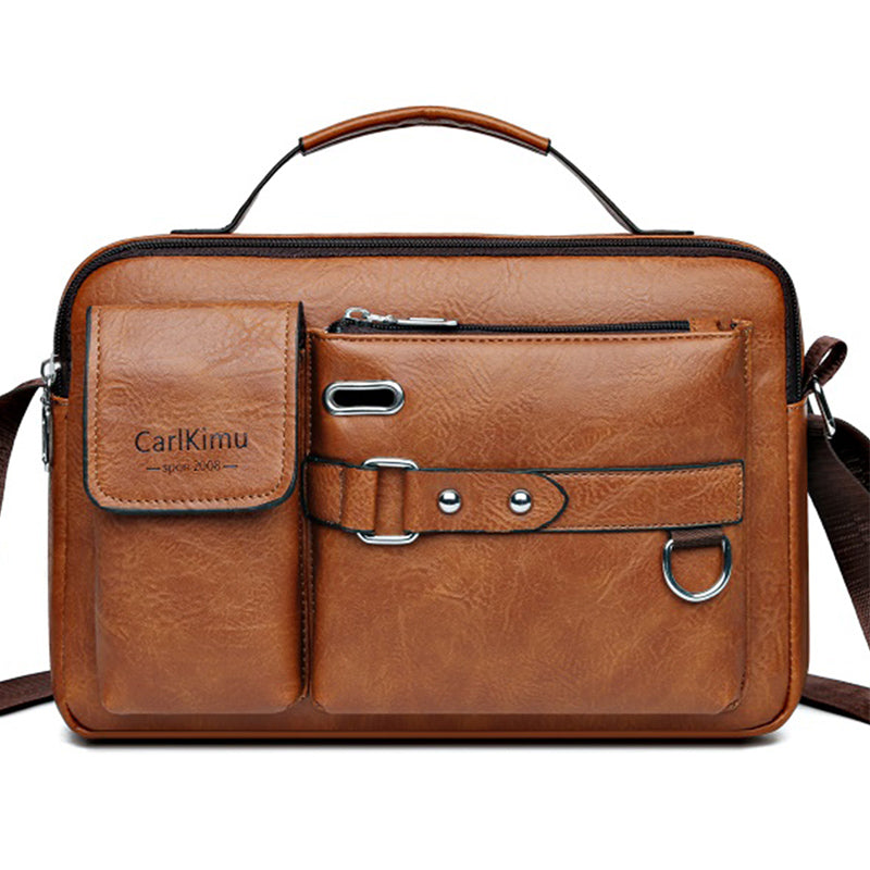 Waterproof Men's Messenger Bag, Office Laptop Briefcase, Large Capacity Shoulder Bag for Work and Travel