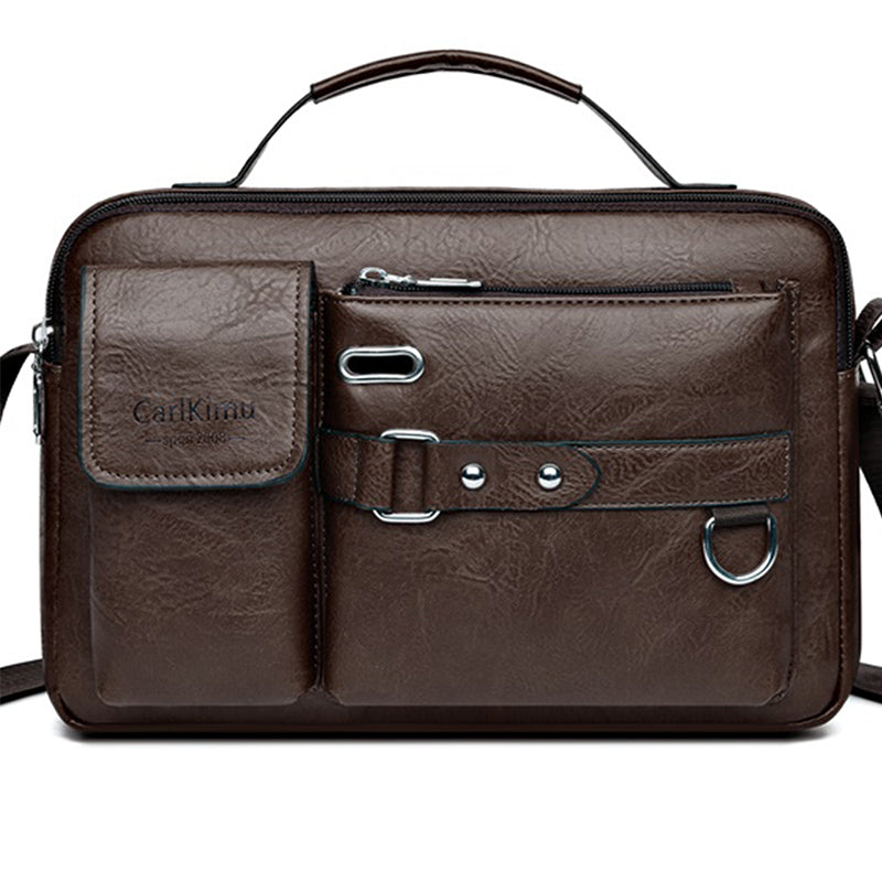 Waterproof Men's Messenger Bag, Office Laptop Briefcase, Large Capacity Shoulder Bag for Work and Travel