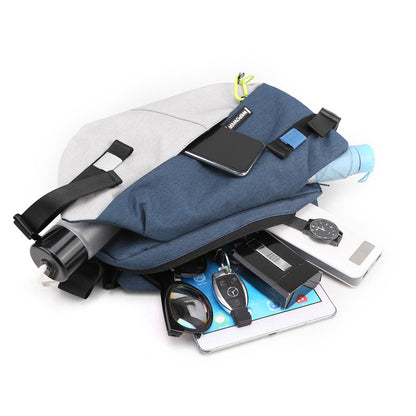 New Brand High Quality Nylon Outdoor Travel Crossbody Bag Men Panelled Waist Pack Casual Chest Pack 1