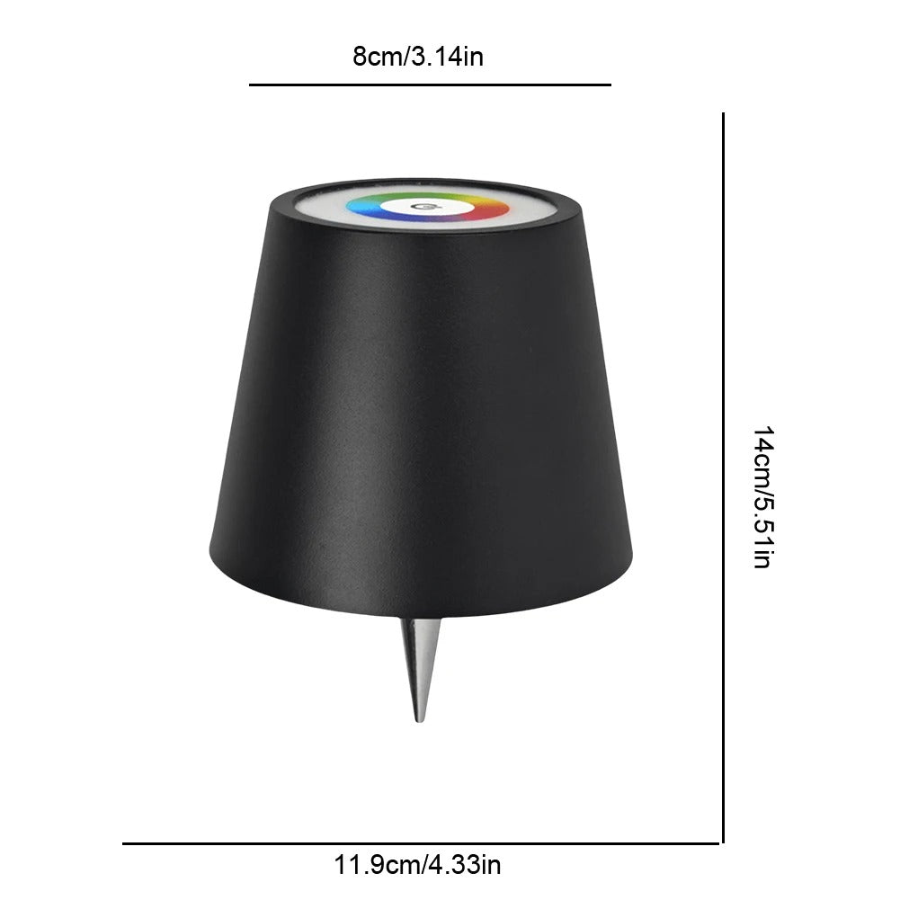 Wireless Table Lamp for Wine Bottles, LED Bottle Light with Touch Control, Ideal for Outdoor, Restaurants, Bars