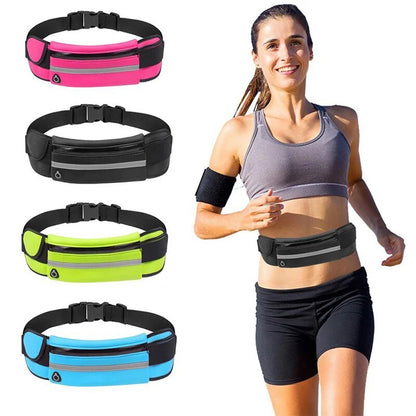 Running Man Waist Bag, Colorful Waterproof Neoprene Fanny Pack, Fitness Travel Pouch