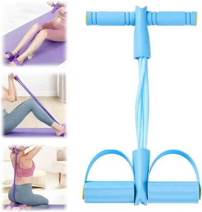 Resistance Band Multi Function Tension Rope, 6 Tube Elastic Yoga Pedal Puller, Fitness Bands 6-Tube Elastic For Abdomen