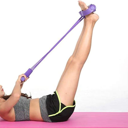 Resistance Band Multi Function Tension Rope, 6 Tube Elastic Yoga Pedal Puller, Fitness Bands 6-Tube Elastic For Abdomen