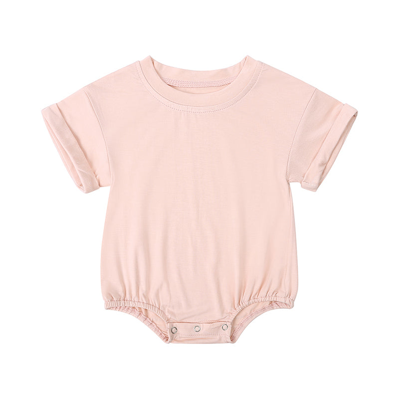 Baby Romper Bamboo Fiber Jumpsuit Casual Newborn Clothes For Boys And Girls Short Sleeve Bodysuit 5