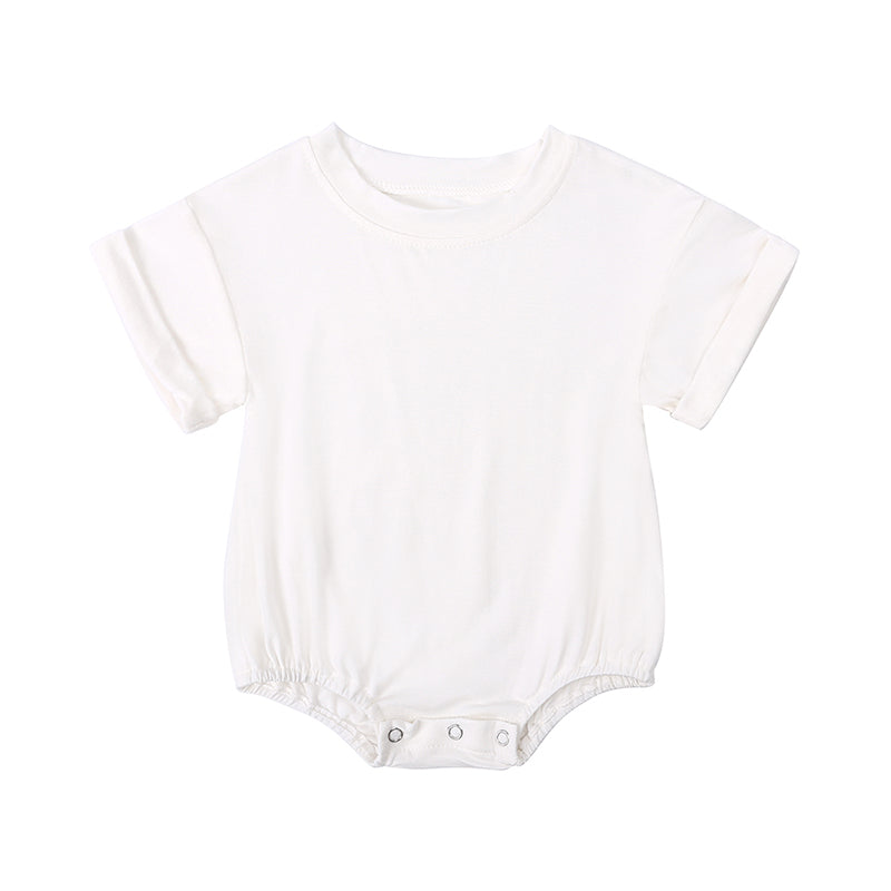 Baby Romper Bamboo Fiber Jumpsuit Casual Newborn Clothes For Boys And Girls Short Sleeve Bodysuit 6