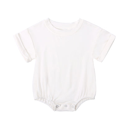 Baby Romper Bamboo Fiber Jumpsuit Casual Newborn Clothes For Boys And Girls Short Sleeve Bodysuit 6