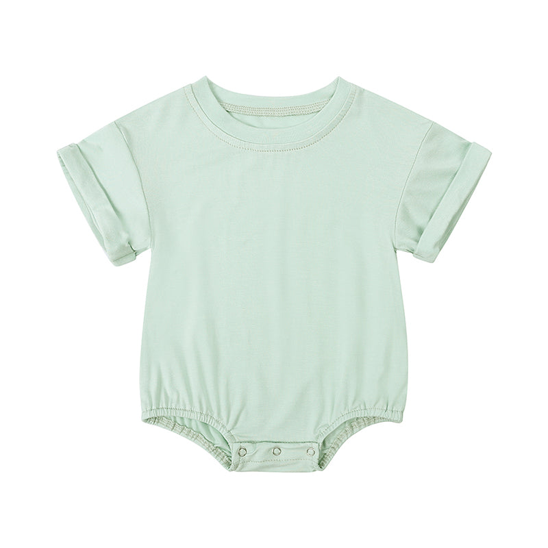 Baby Romper Bamboo Fiber Jumpsuit Casual Newborn Clothes For Boys And Girls Short Sleeve Bodysuit 12