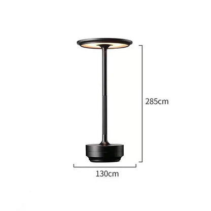 Rechargeable Vintage Desk Lamp, Touch Dimming LED, USB Portable Charging, Atmosphere Night Light for Coffee Shop, Bar