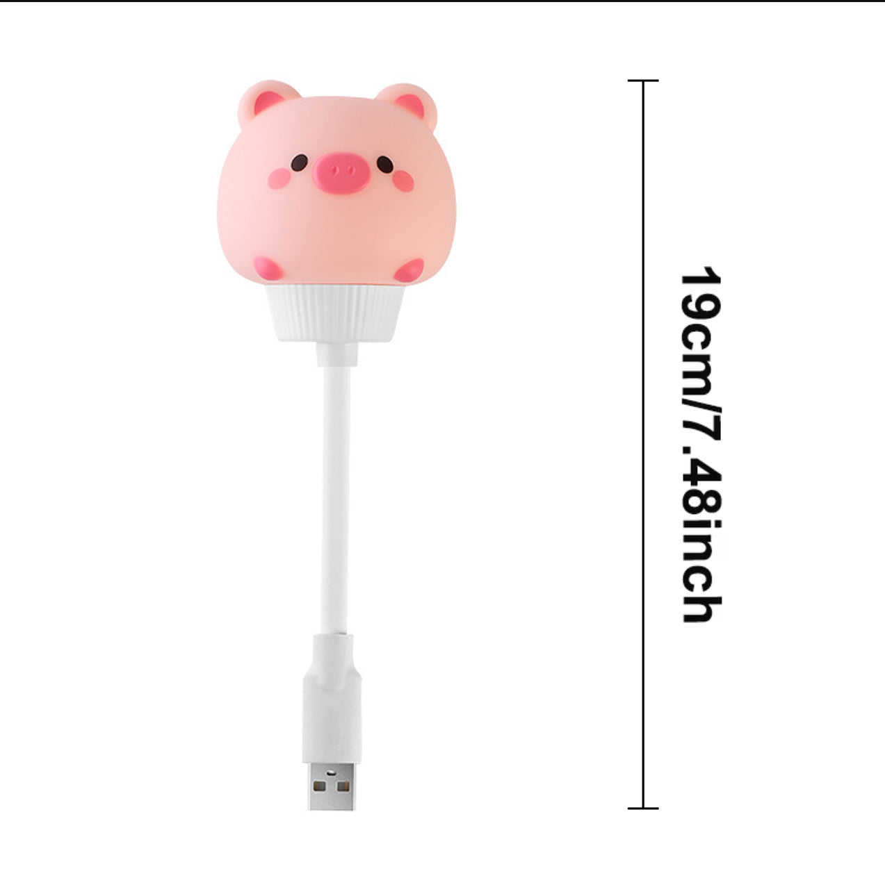 Cute Cartoon Night Light, USB LED Bedside Lamp, Bear Chick Kitten for Kids Bedroom Decor