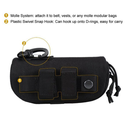 Portable Outdoor Sunglasses Case, Tactical Eyeglass Case, Hunting Shockproof Protective Goggles Box