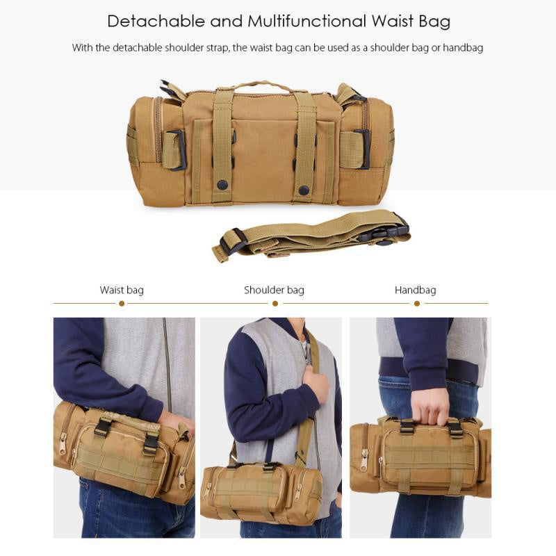Sport Waist Bag Camouflage Pocket, Outdoor Multifunctional Waist Bag, Climbing Waist Bag, Tactical Large Capacity Bag