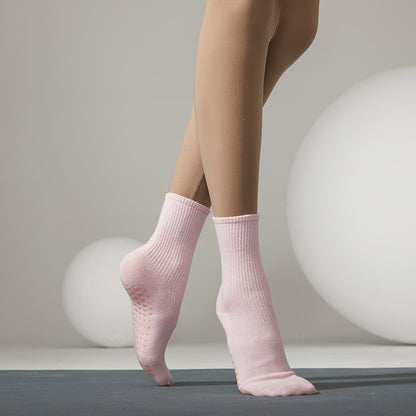 Breathable Cotton Yoga Socks For Women Silicone Nonslip Pilates  Fitness Floor Socks Professional C 8