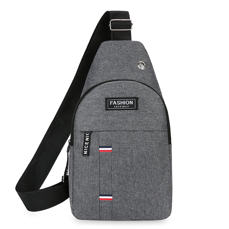 Men's One Shoulder, Chest Bag, Large Capacity Crossbody Bag, Outdoor Sports And Leisure, Fashion Small Shoulder Bag