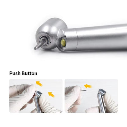 Dental 45 LED HighSpeed Handpiece  Push Button EGenerator With Water Spray 3