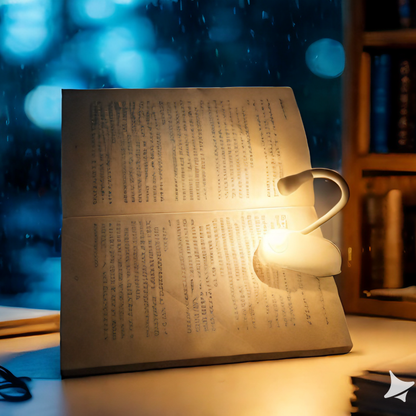 Rechargeable Book Light For Reading 3 Color Adjustable LED Eye Protection Clip On Lamp 360 Flip Des 2