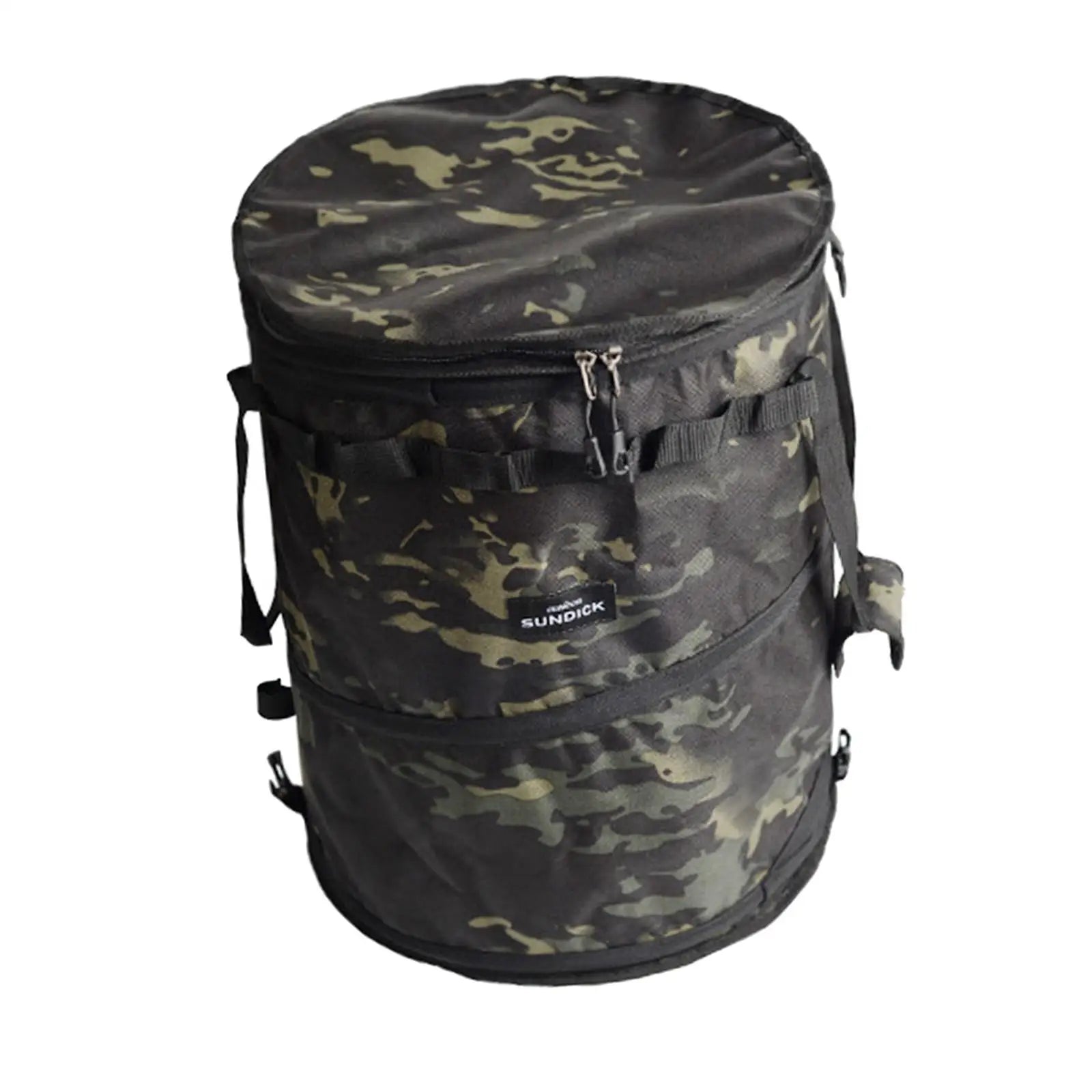 Collapsible Spring Bucket For Travel Oxford Cloth Trash Cans Folding Camping Clothes Sundry Storage 4