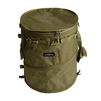 Collapsible Spring Bucket For Travel Oxford Cloth Trash Cans Folding Camping Clothes Sundry Storage 7