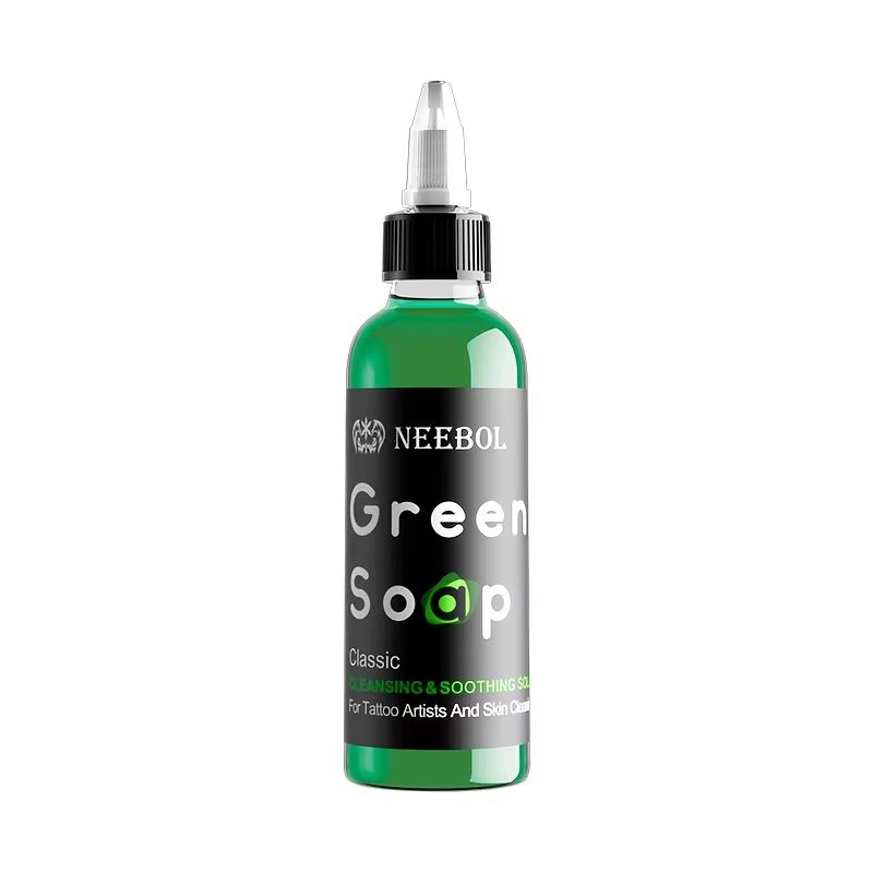 Tattoo Green Soap With Squeeze Bottle  Liquid Cleaning Solution For Aftercare 8