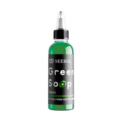 Tattoo Green Soap With Squeeze Bottle  Liquid Cleaning Solution For Aftercare 8
