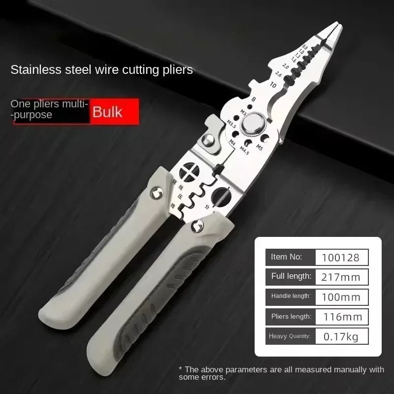 Multi Functional Electrician Pliers For Wire Splitting Stripping Crimping 5