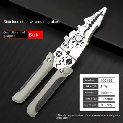 Multi Functional Electrician Pliers For Wire Splitting Stripping Crimping 5