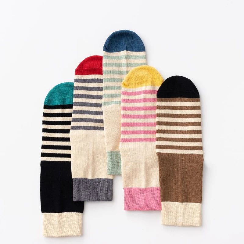 Breathable Striped Cotton Yoga Socks Women AntiSlip Pilates Dance And Sports Socks For Professional 5