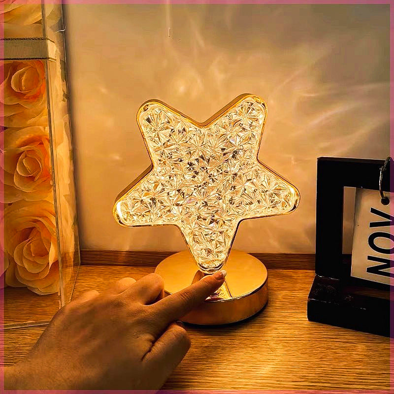 3D Moon Lamp USB Bedside Table Light Crystal Touch Dimming Night Light For Bedroom Girls Room Aesth 2