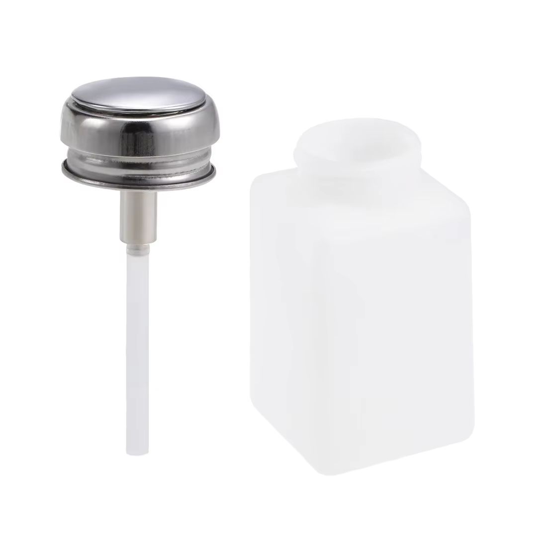 200ML Portable Press Refillable Dispenser  Alcohol UV Gel  Nail Polish Cleaner Bottle 2