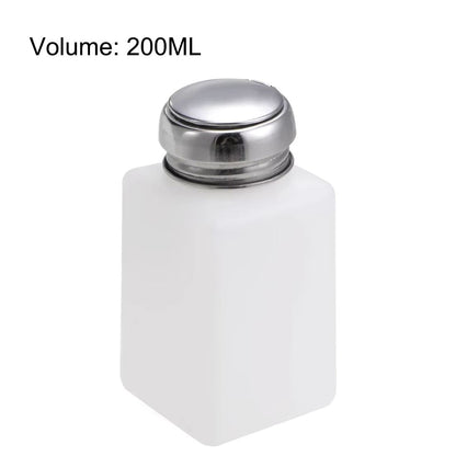 200ML Portable Press Refillable Dispenser  Alcohol UV Gel  Nail Polish Cleaner Bottle 4