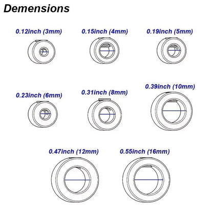Adjustable Drill Stop Collar Set  Precision Depth Limit Ring For Woodwork 2