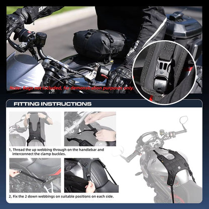Rhinowalk 10L Motorcycle Tank Bag  Waterproof Travel Riding Pack 3