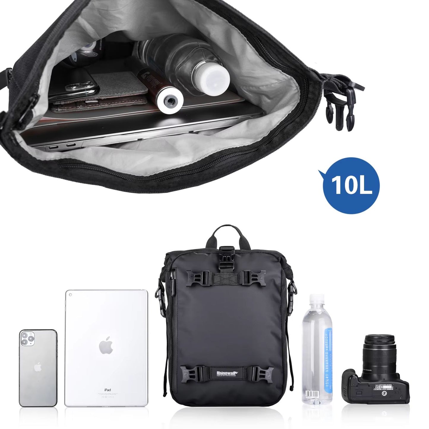 Rhinowalk 10L Motorcycle Tank Bag  Waterproof Travel Riding Pack 4