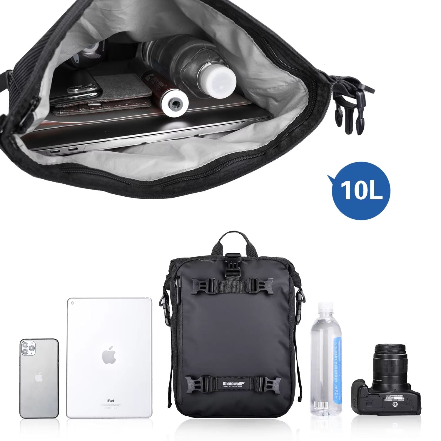 Rhinowalk 10L Motorcycle Tank Bag  Waterproof Travel Riding Pack 4