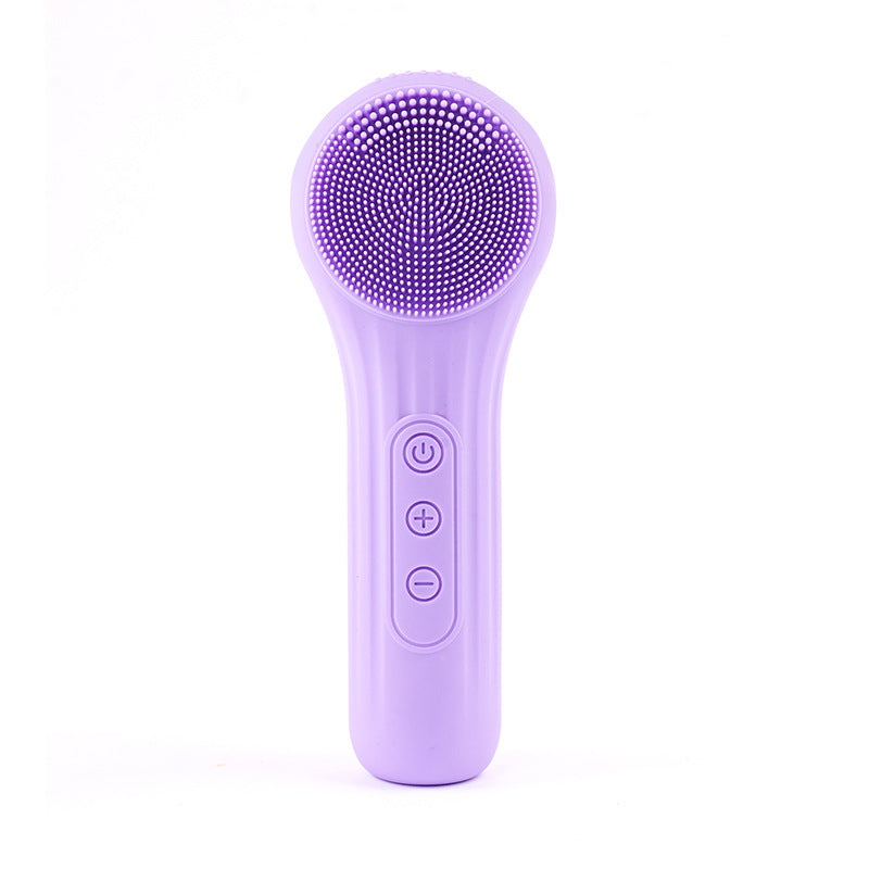 Ultrasonic Vibration Silicone Facial Cleanser, Intelligent Multifunctional Electric Facial Brush, Magnetic Charging