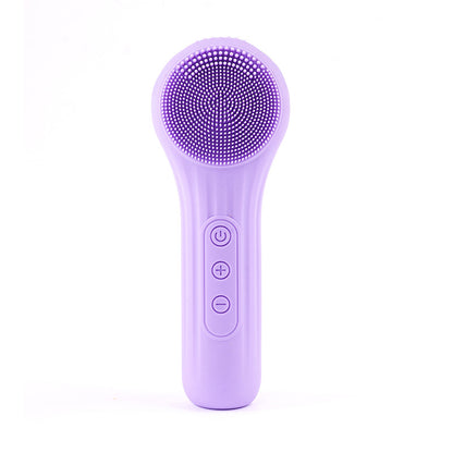 Ultrasonic Vibration Silicone Facial Cleanser, Intelligent Multifunctional Electric Facial Brush, Magnetic Charging