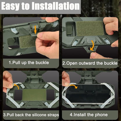 Folding Navigation Board Tactical Phone Holder Airsoft Hunting Vest Accessories Cellphone Hold Gear 3