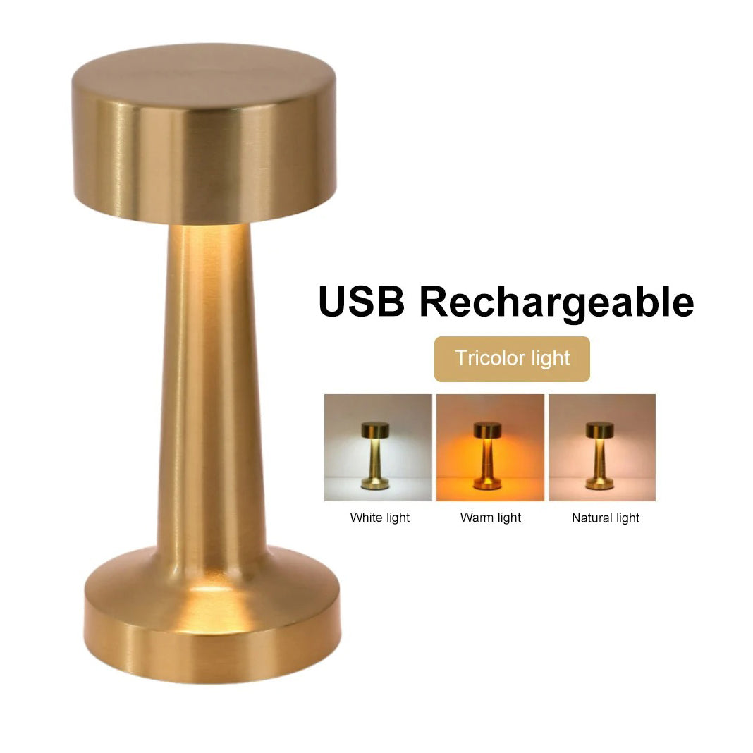 Metal Rechargeable Table Lamp Touch Point LED Mood Lighting Bedside Night Light Desktop And Restaur 8