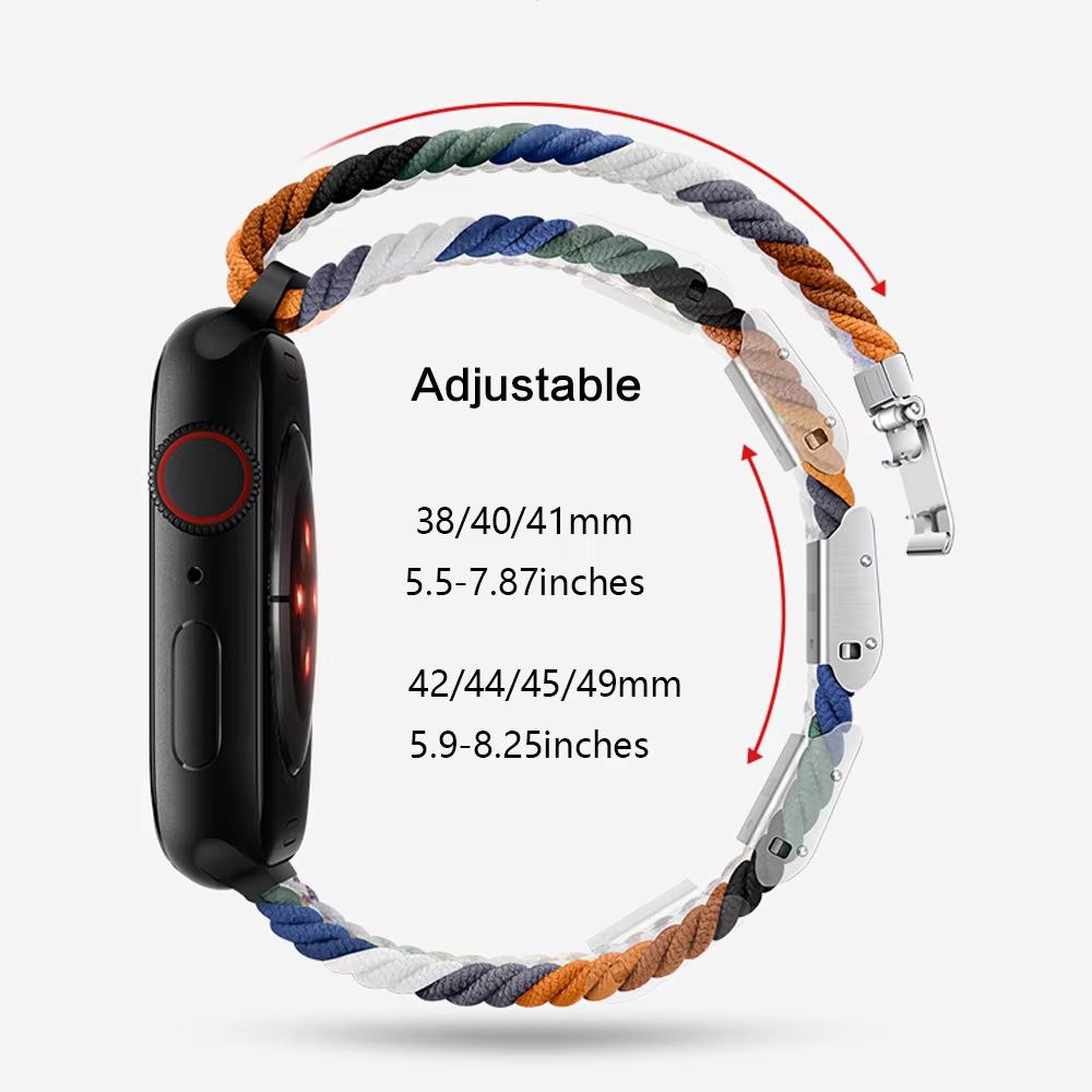 Braided Loop Strap For Apple Watch  Comfortable IWatch Band 4