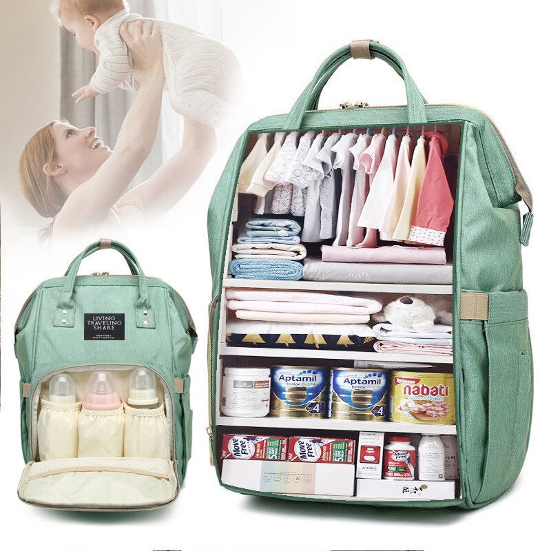 Mom Baby Multifunction Waterproof Bag Outdoor Travel Diaper Bags Mummy Backpack Large Capacity Diap 1