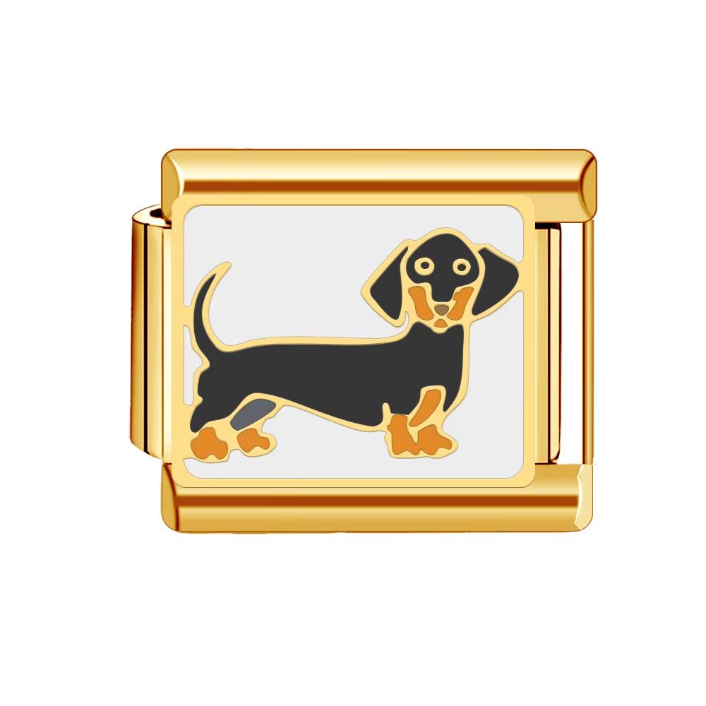 Italian Charm Bracelet  9mm Gold DIY Luxury Ocean  Beach Design 9
