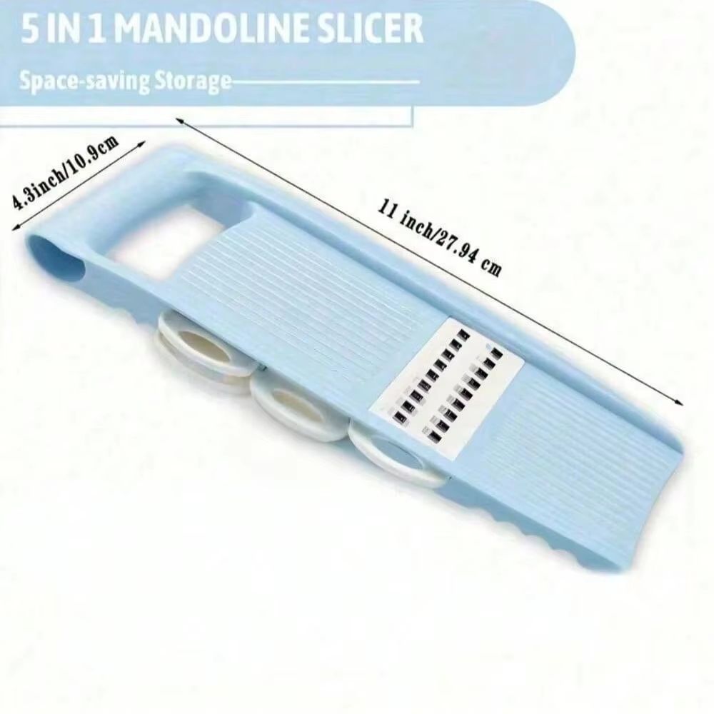 5in1 Multifunctional Vegetable  Fruit Slicer  Manual Kitchen Food Chopper 5