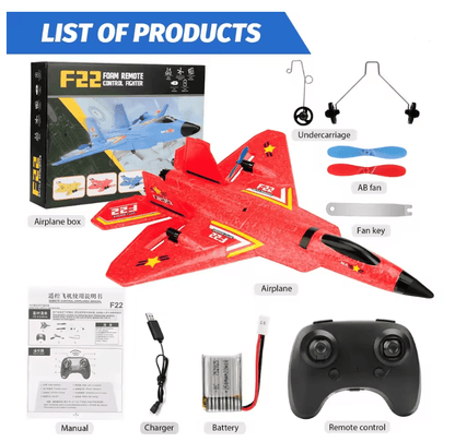 SkyRaptor F22 RC Jet Glider With LED Lights And 24G Remote Control 5