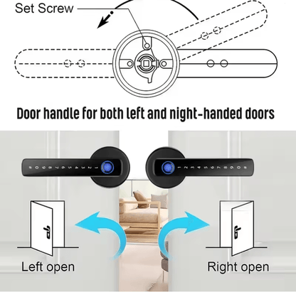 SmartSecure M5 Tuya Fingerprint Door Lock With App Control And Keyless Entry 2