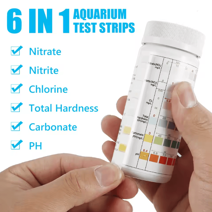 AquaCheck 7 In 1 Aquarium Water Test Strips 100 Count Kit 5