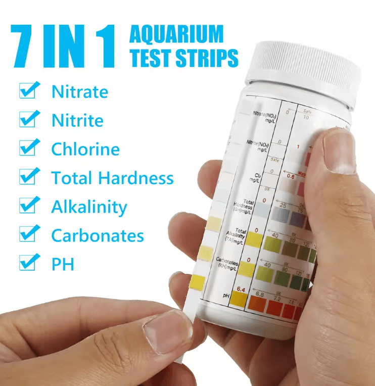 AquaCheck 7 In 1 Aquarium Water Test Strips 100 Count Kit 6