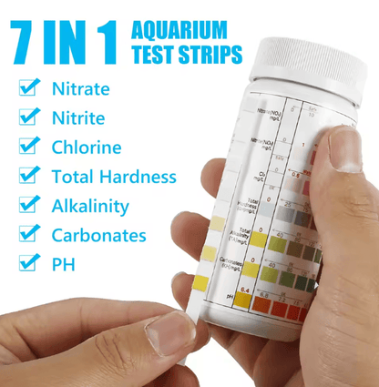 AquaCheck 7 In 1 Aquarium Water Test Strips 100 Count Kit 7