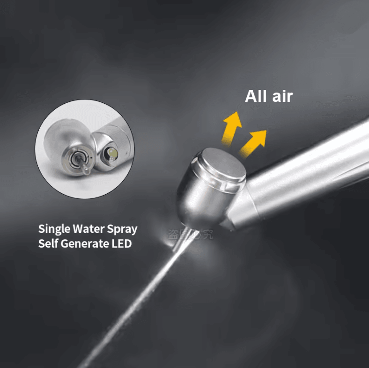 ProAngle 45 Degree LED Dental Handpiece With E Generator And Single Water Spray 2